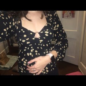 American Eagle flowy dress shirt